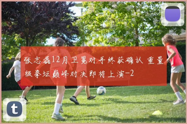 张志磊12月卫冕对手终获确认 重量级拳坛巅峰对决即将上演